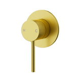 Otus Slimline SS304  Wall Mixer Trim Kit Brushed Gold Brushed Gold