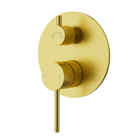 Otus Slimline SS304  Wall Mixer Diverter Trim Kit Brushed Gold Brushed Gold