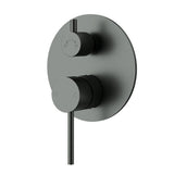 Otus Slimline SS304  Wall Mixer Diverter Trim Kit Gunmetal Gun Metal