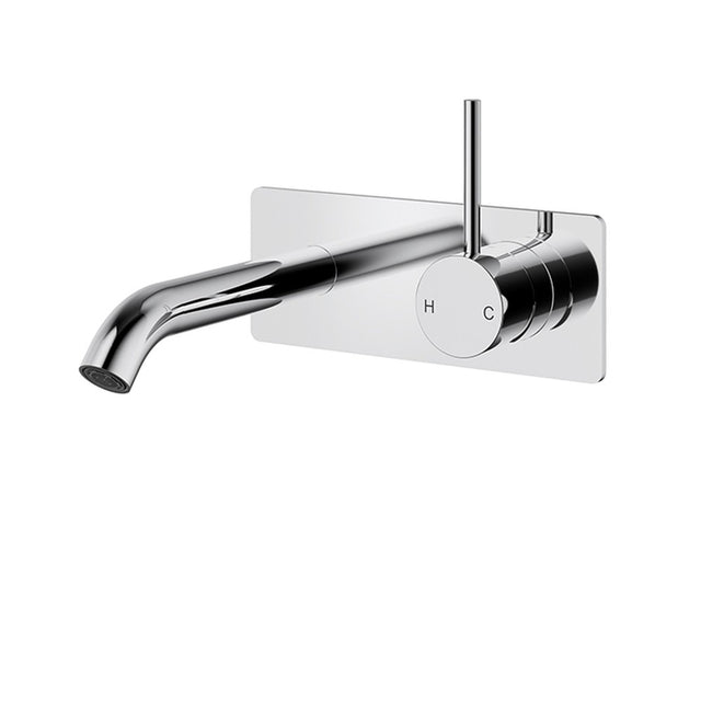 Otus Slimline SS304  Wall Basin Mixer Trim Kit Chrome Chrome