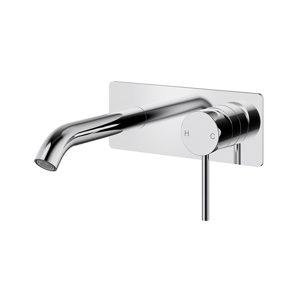 Otus Slimline SS304  Wall Basin Mixer Trim Kit Chrome Chrome