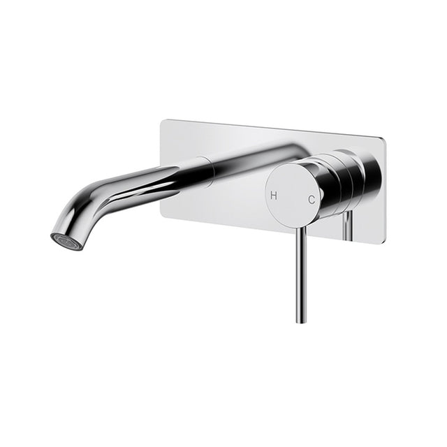 Otus Slimline SS304  Wall Basin Mixer Trim Kit Chrome Chrome