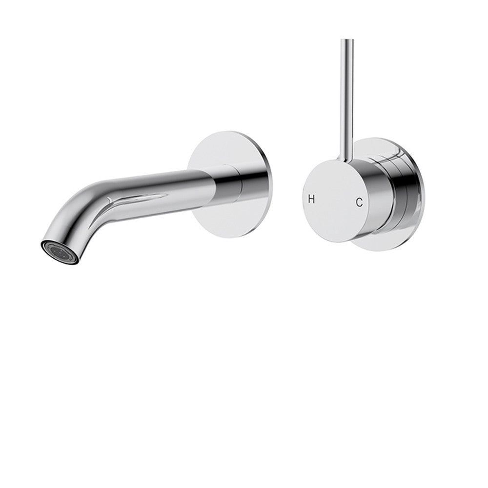 Otus Slimline SS304  Wall Basin Mixer Trim Kit Chrome Chrome