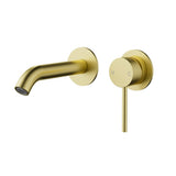 Otus Slimline SS304  Wall Basin Mixer Trim Kit Brushed Gold Brushed Gold