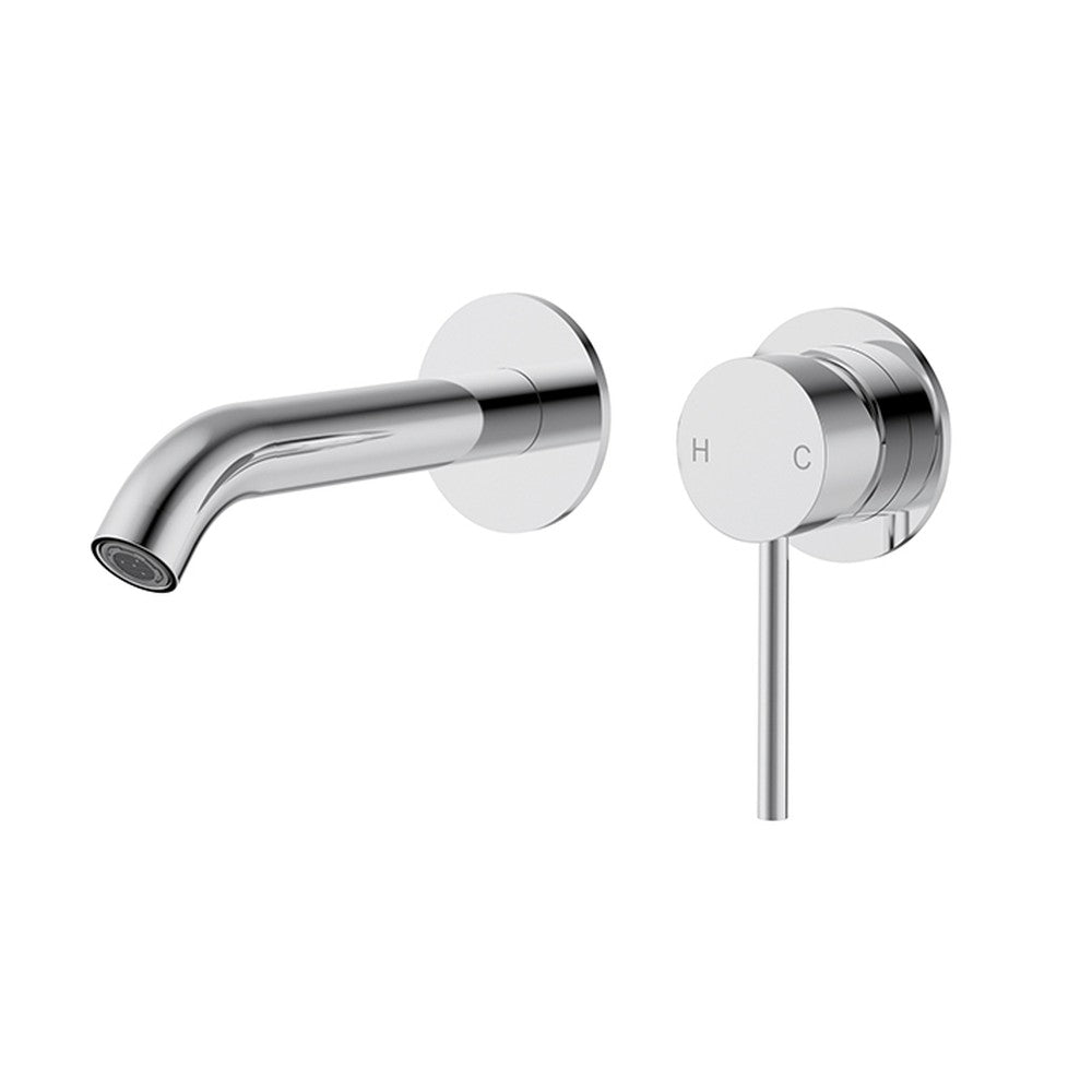 Otus Slimline SS304  Wall Basin Mixer Trim Kit Chrome Chrome