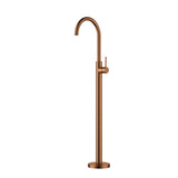 Otus Slimline  Free Standing Bath Mixer Brushde Copper Brushed Copper