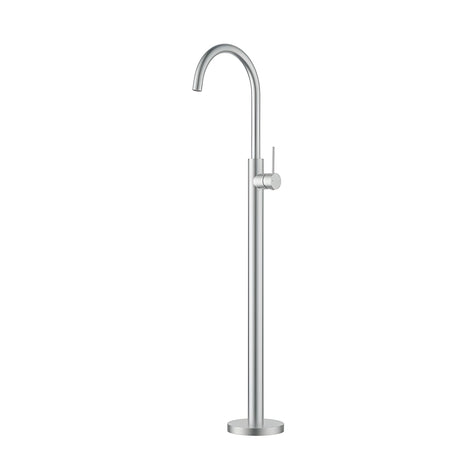 Otus Slimline  Free Standing Bath Mixer Brushed Nickel Brushed Nickel
