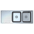 Otus Double Bowl & Single Drainer Sink RHB   1180mm Chrome