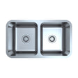 Otus Double Bowl Undermount Sink 794X457X229 Chrome