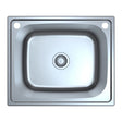 Otus Single Bowl Abovemount Laundry Sink 45L  600mm Chrome