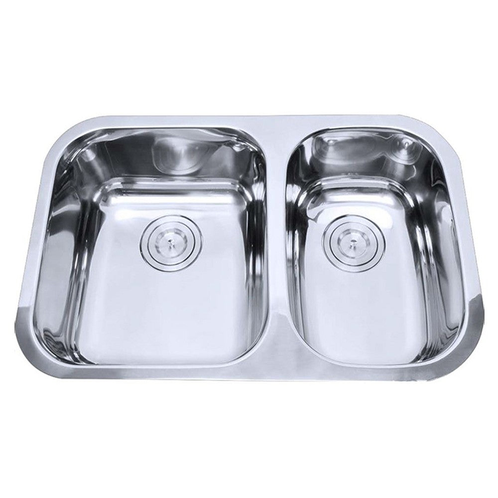 Otus 1 & 1/2 Bowl Undermount Sink   710mm Chrome