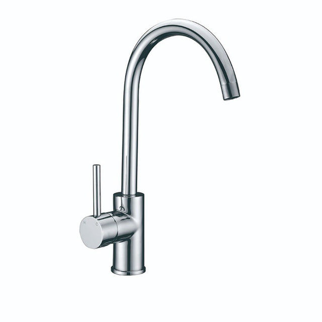 Otus  Pin Handle  Gooseneck Sink Mixer Lead Free Chrome