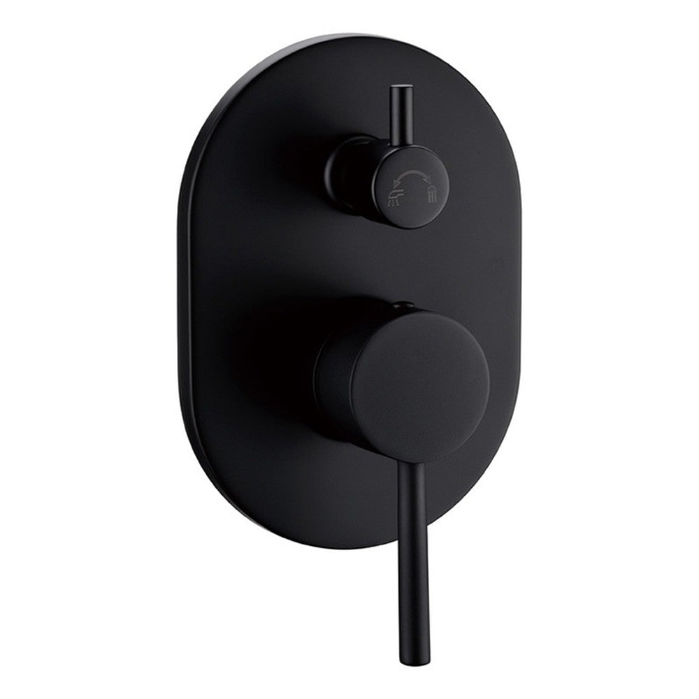 Otus Wall Mixer Diverter Matt Black Matt Black