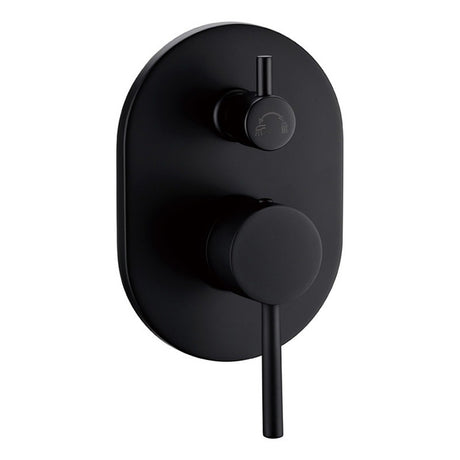 Otus Wall Mixer Diverter Matt Black Matt Black