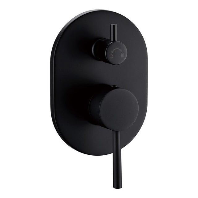 Otus Wall Mixer Diverter Matt Black Matt Black