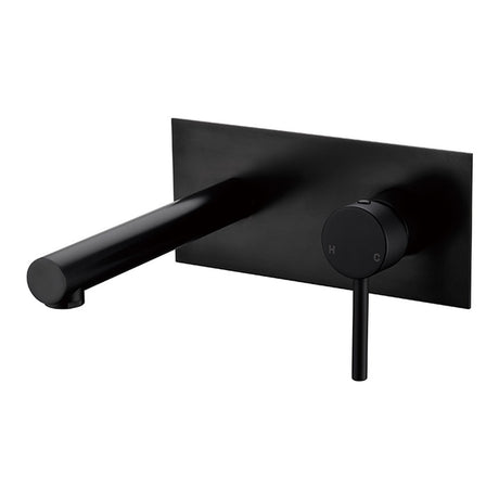 Otus  Pin Handle  Wall Basin Mixer (Matt Black) Lead Free Matt Black