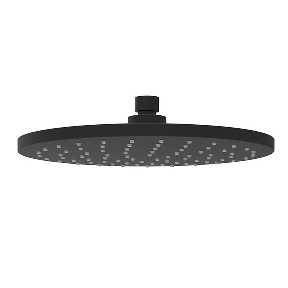 Otus Shower Head Round Matt Black 250mm Matt Black