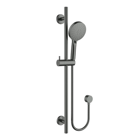 Otus Slimline Sliding Shower Set Gun Metal Gun Metal