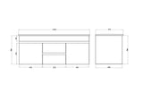 Polar Wall-Hung PVC Vanity P154DWH — detail 2