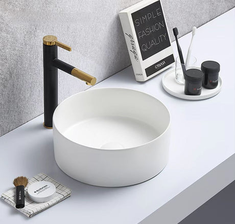 PA3011MW Above Counter Basin Matte White (Round: 301*301*107mm)