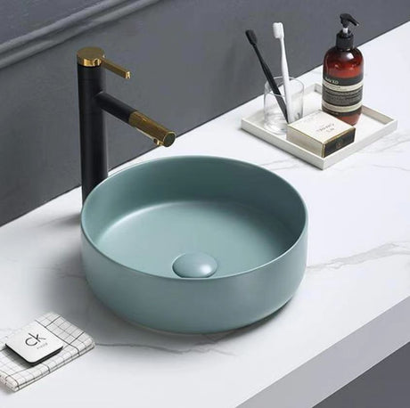PA3535GN Above Counter Fine Ceramic Basin(Round: 346*346*114mm)