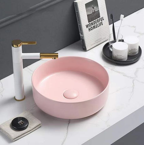 PA3535MP Above Counter Fine Ceramic Basin(Round: 355*355*120mm)
