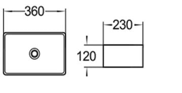 PA3623 Basin Suit For Pre Cut Stone Top(Rectangle: 360*230*120mm) — detail 2