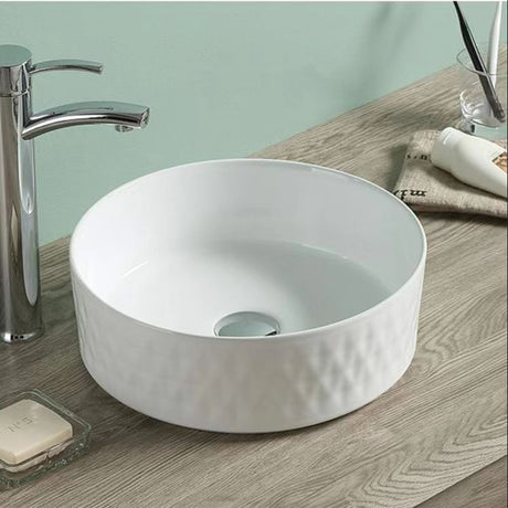 PA3636GW Gloss White Fine Ceramic Basin(Round: 360*360*120mm)
