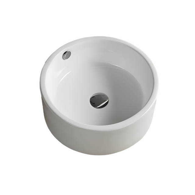 PA36R-OF Above Counter Basin Gloss White Fine Ceramic(Round: 360*360*150mm)