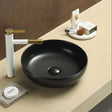 PA37378MB Above Counter Basin, Matte Black Fine Ceramic(Round: 370*370*110mm)