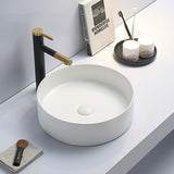 PA3911MW Ultra Slim Matt White Fine Ceramic Basin(Round: 394*394*115mm)