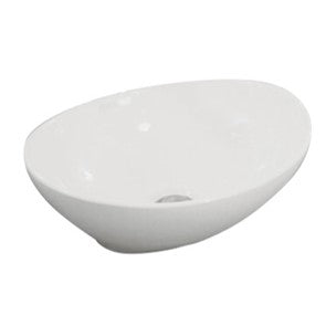 PA4134 Gloss White Fine Ceramic Above Counter Basin(Oval: 400*330*145mm) — detail 2