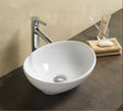 PA4134 Gloss White Fine Ceramic Above Counter Basin(Oval: 400*330*145mm)