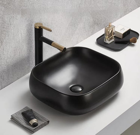 PA4540MB Above Counter Basin Matt Black Fine Ceramic(Round: 450*400*145mm)
