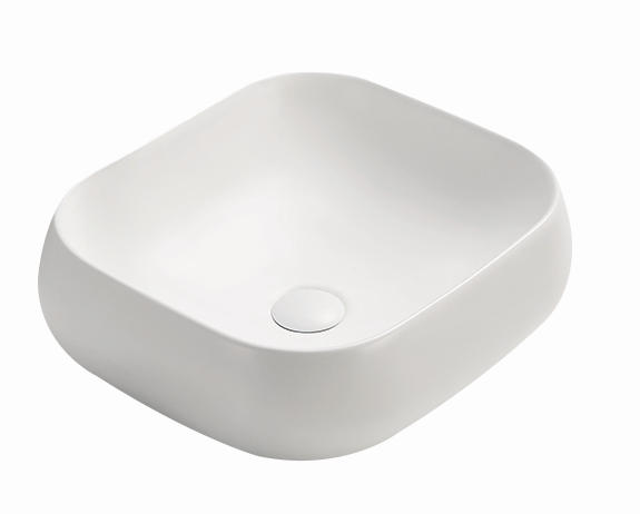 PA4540MW Above Counter Basin Matt White Fine Ceramic(Square: 450*400*145mm) — detail 2