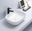 PA4939MW Above Counter Matte White Ceramic Basin(Rectangle: 505*405*140mm)
