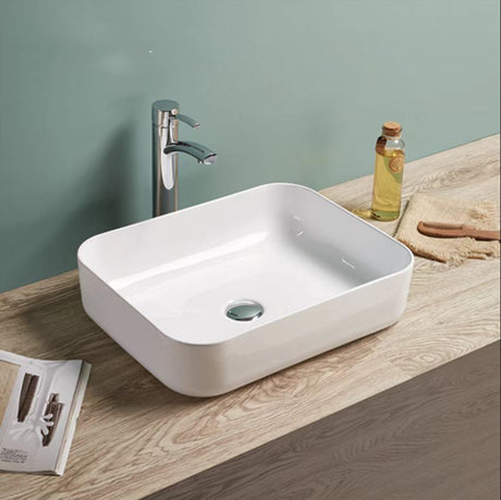 PA5039 Gloss White Fine Ceramic Basin(Rectangle: 500*390*130mm)