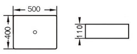 PA5040 Above Counter Basin(Rectangle: 500*400*110mm) — detail 2