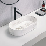 PA5230CRA Above Counter Basin White Carrara Ceramic(Oval: 525*300*115mm)