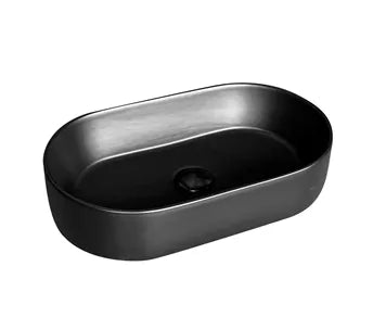 PA5230MB Above Counter Matt Black Fine Ceramic Basin(Oval: 525*300*115mm)