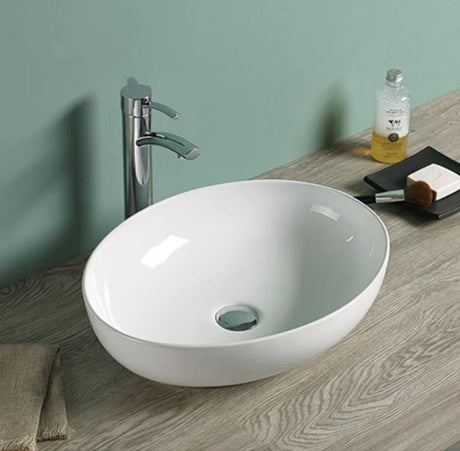 PA5239 Ultra Slim Gloss White Fine Ceramic Basin(Oval: 520*395*130mm)