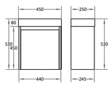 Polar Ensuite Wall-Hung PVC Vanity P42LWH-PT — detail 2