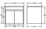 Polar Wall-Hung PVC Vanity P64WH — detail 4