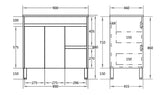 Polar Free-Standing PVC Vanity P94RLG — detail 4