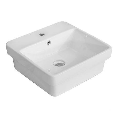 PI4141-TH Insert Basin Gloss White Fine Ceramic(Square: 410*410*130mm)