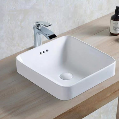 PI4242 Insert Basin Gloss White Fine Ceramic(Square: 420*420*155mm)