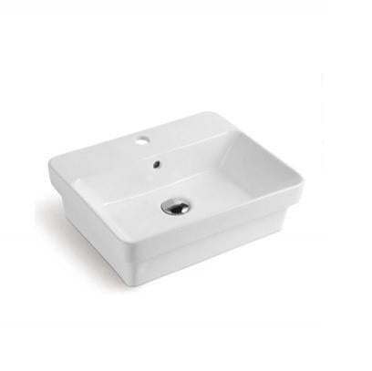 PI5040-TH Insert Basin Gloss White Fine Ceramic(Rectangle: 495*400*150mm)