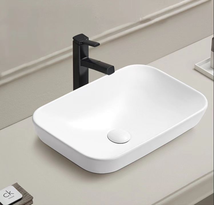 PI5134MW Matte White – Inserted Basin (Rectangle: 520*340*155mm)