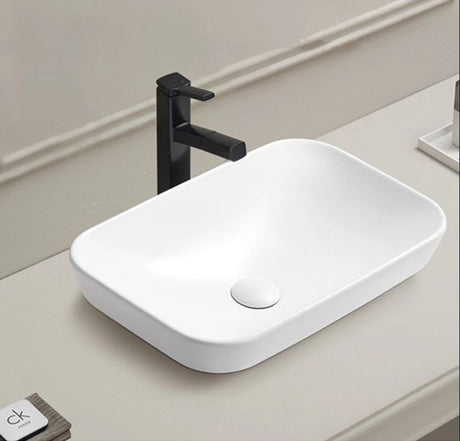 PI5134MW Matte White – Inserted Basin (Rectangle: 520*340*155mm)