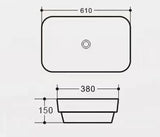 PI6138 Insert Basin (Rectangle: 610*380*150mm) — detail 3